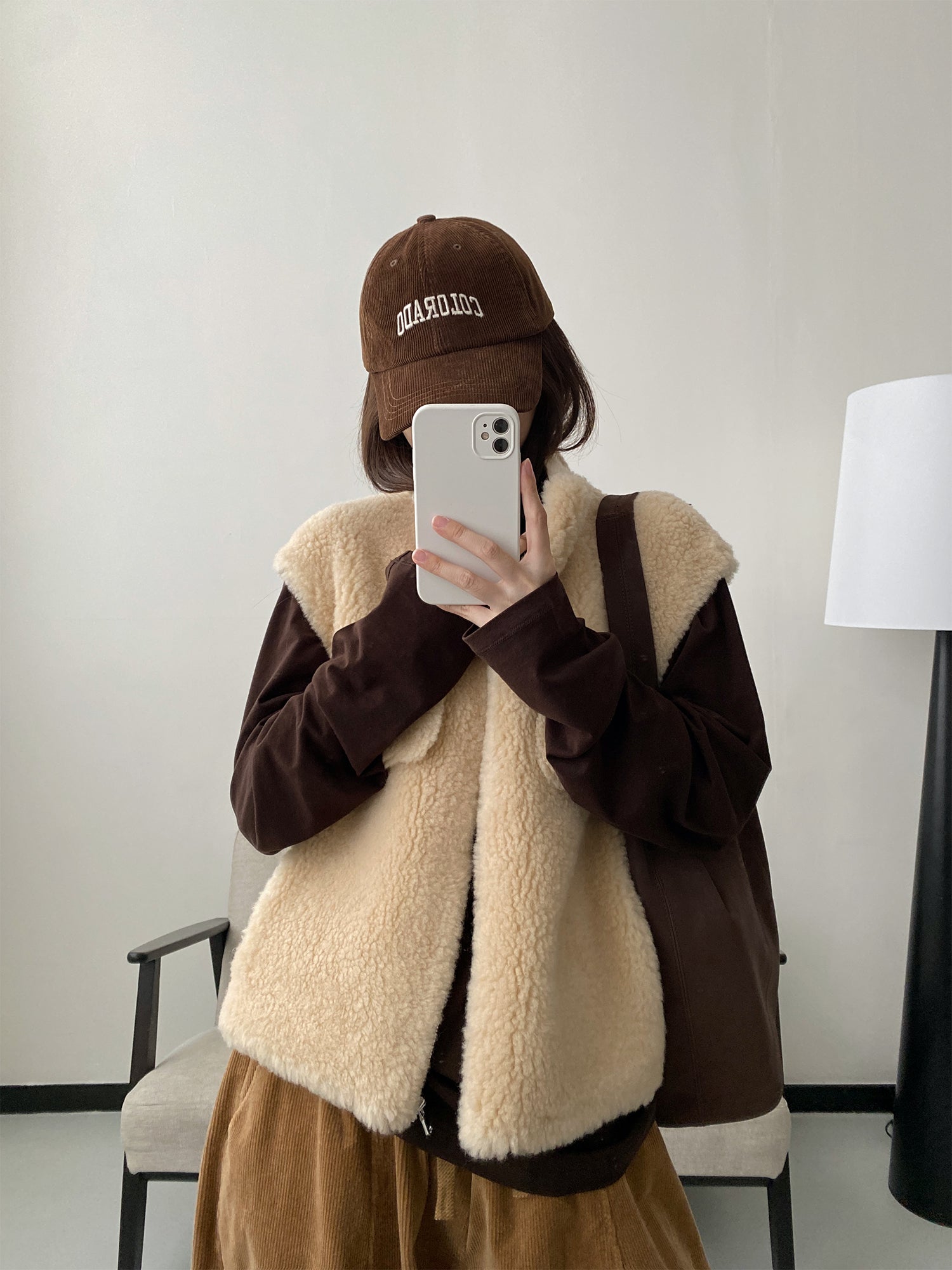 ウールショートベスト N652