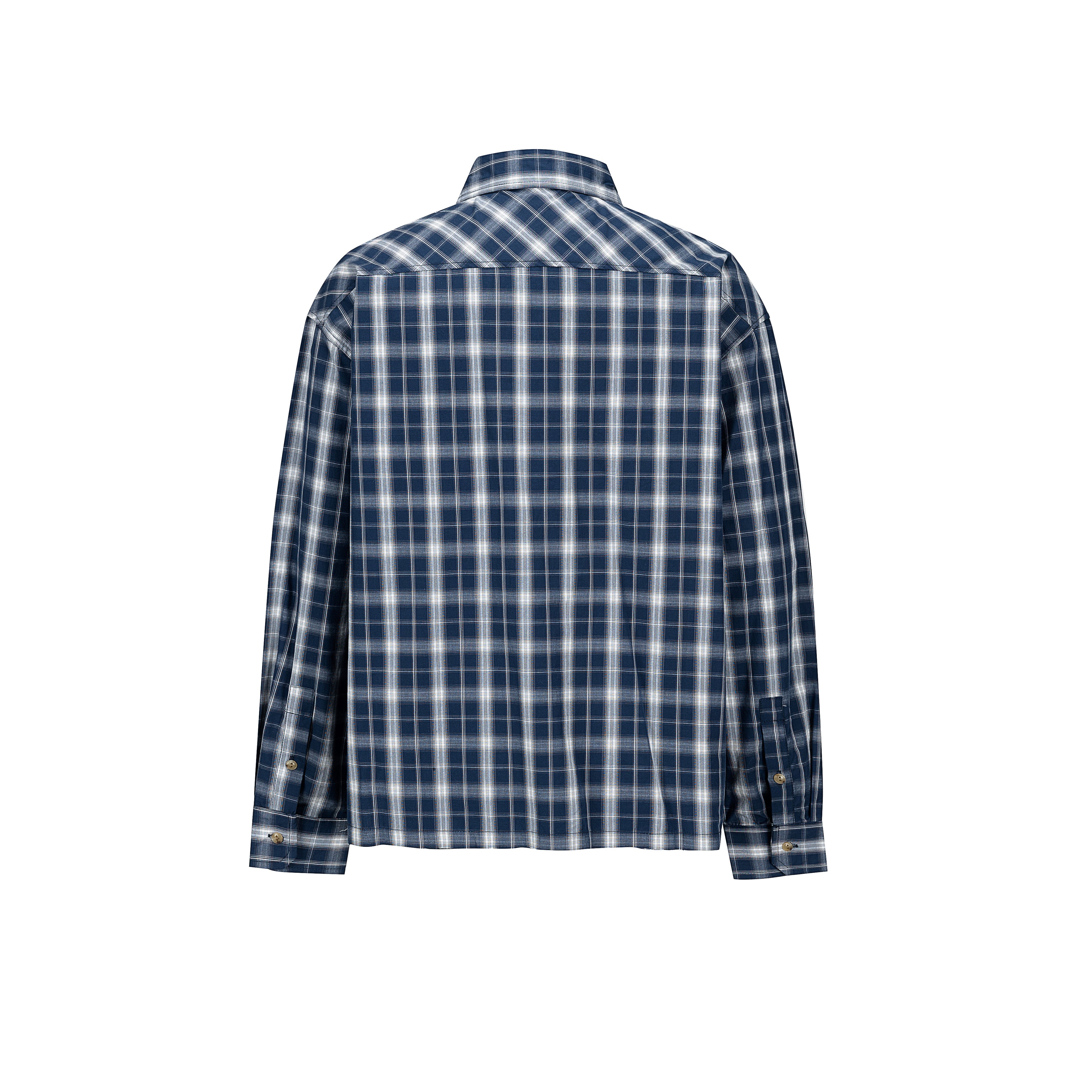 チェック柄長袖シャツ N558