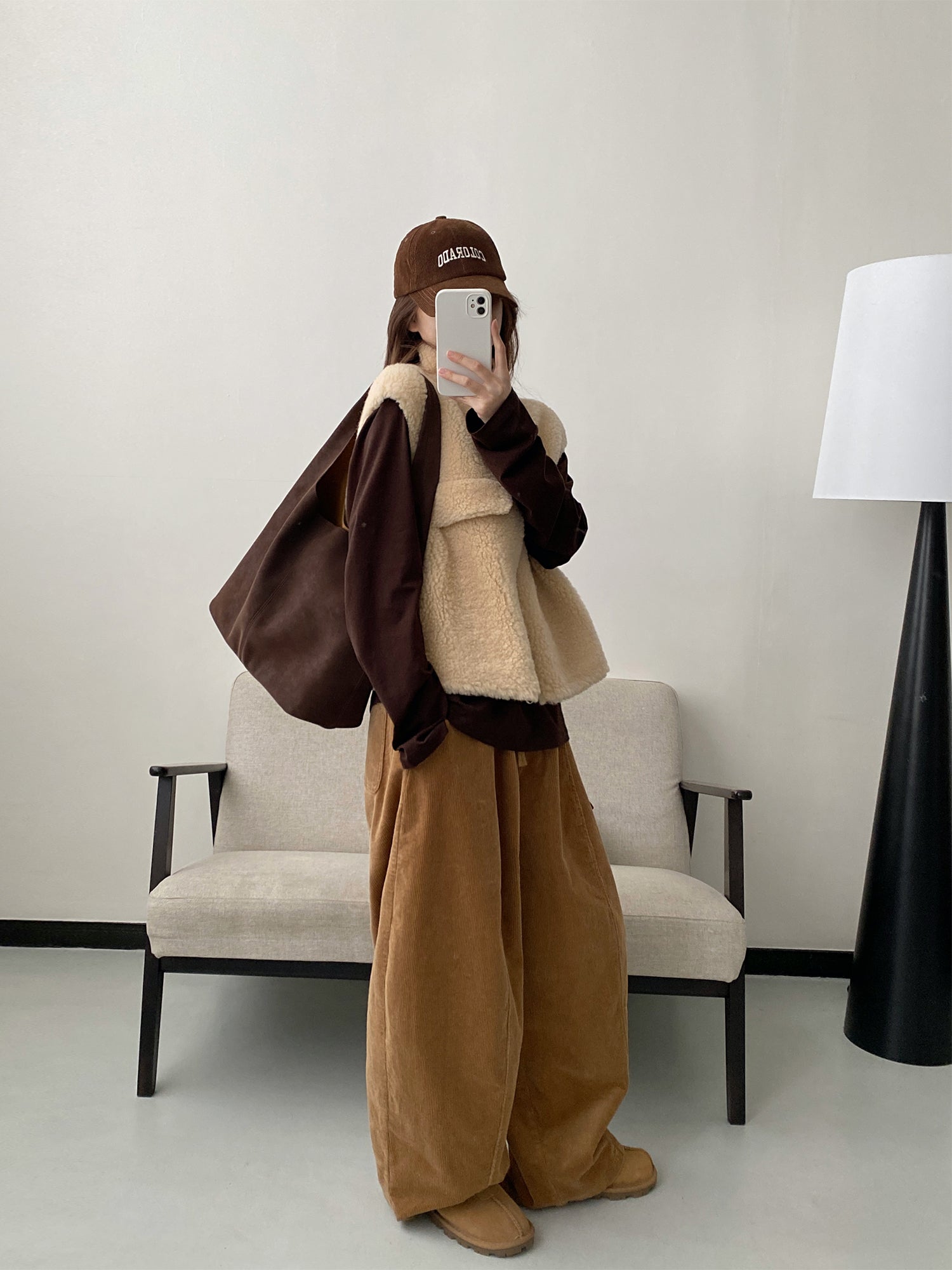 ウールショートベスト N652