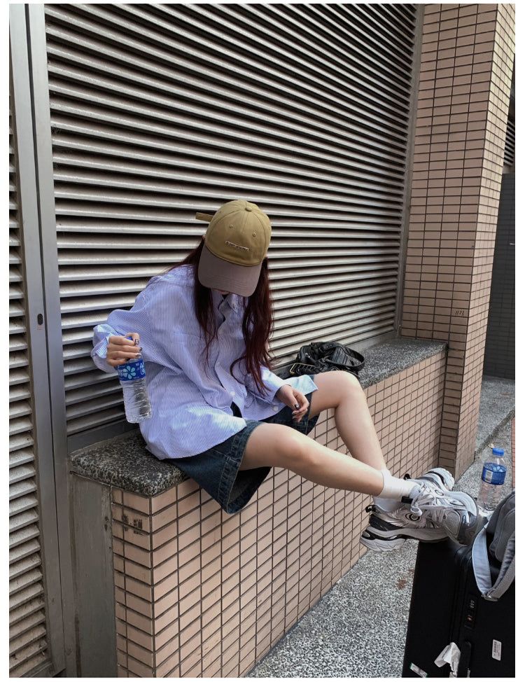 ワイドデニムショートパンツ N491