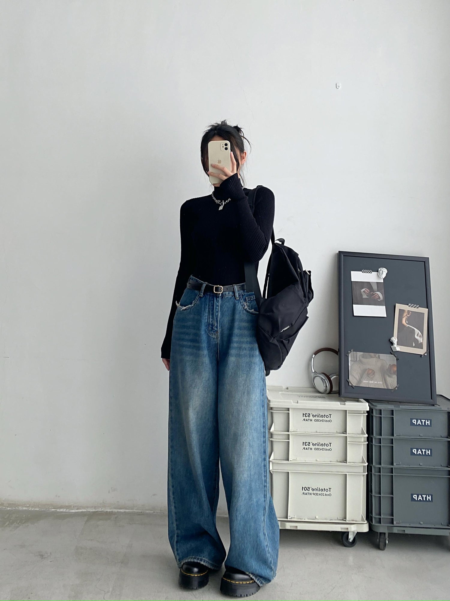 ハーフタートルネックセーター N628