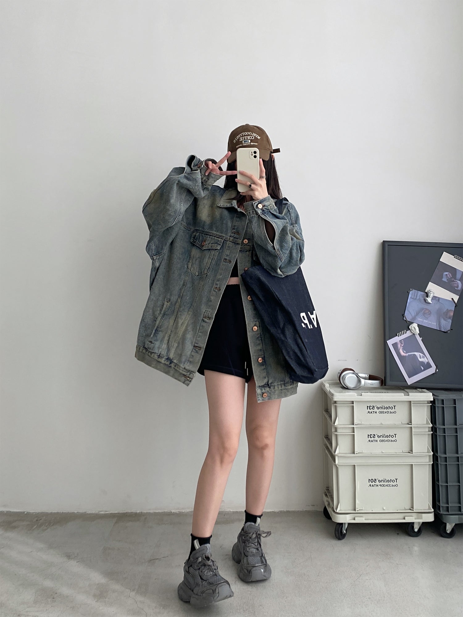 オーバーサイズデニムセットアップ N616