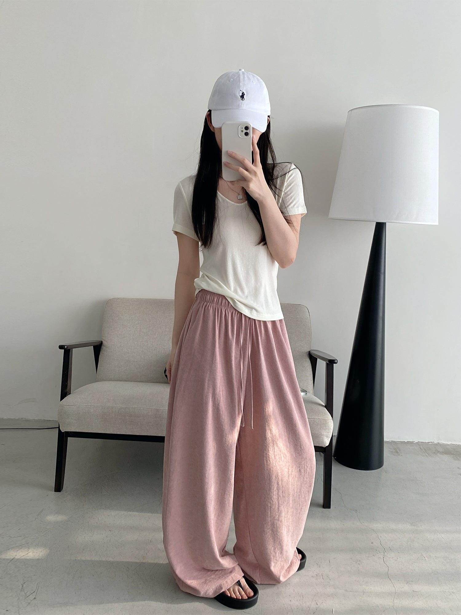 N605ルーズリラックスパンツ N605