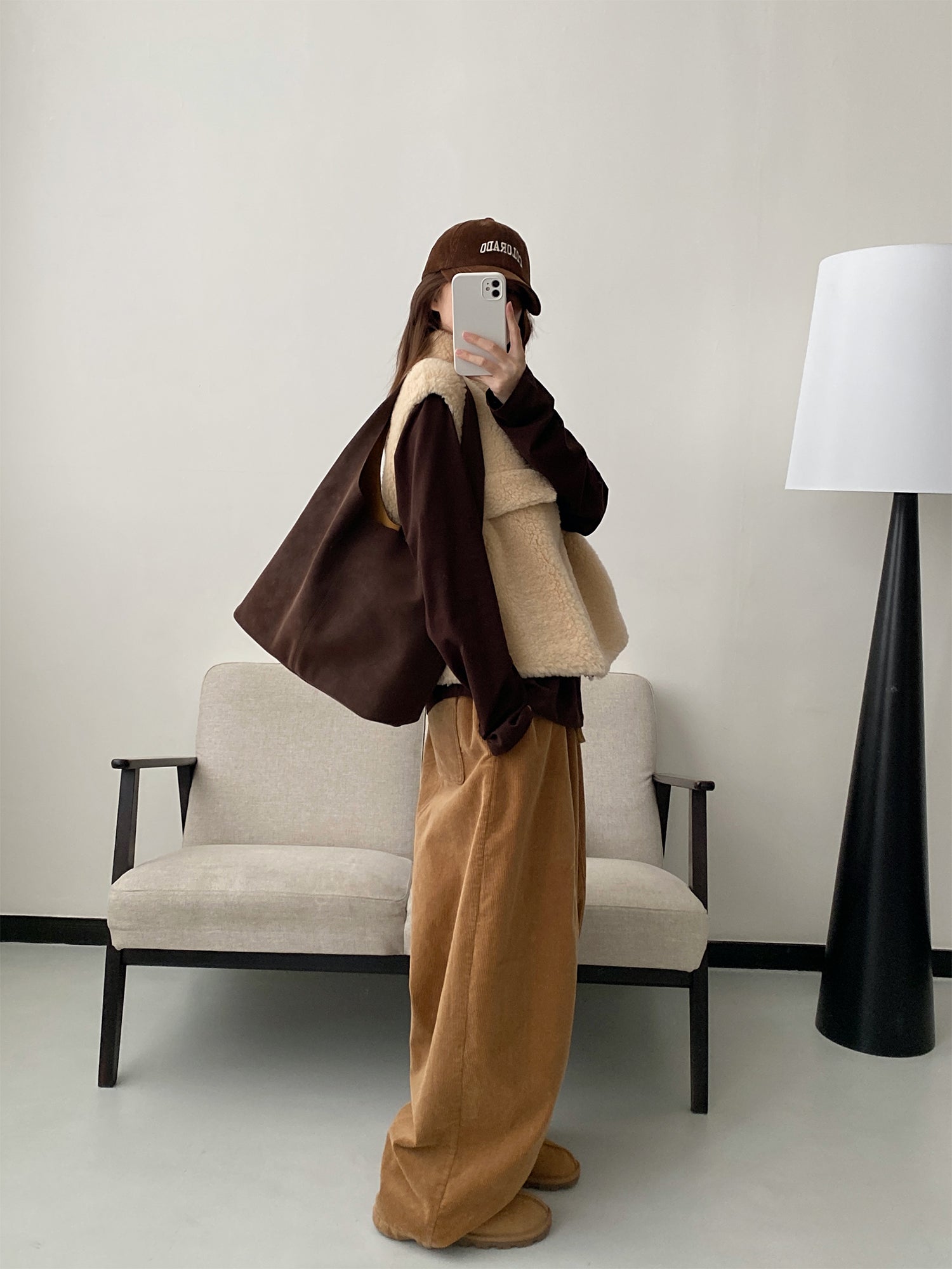 ウールショートベスト N652