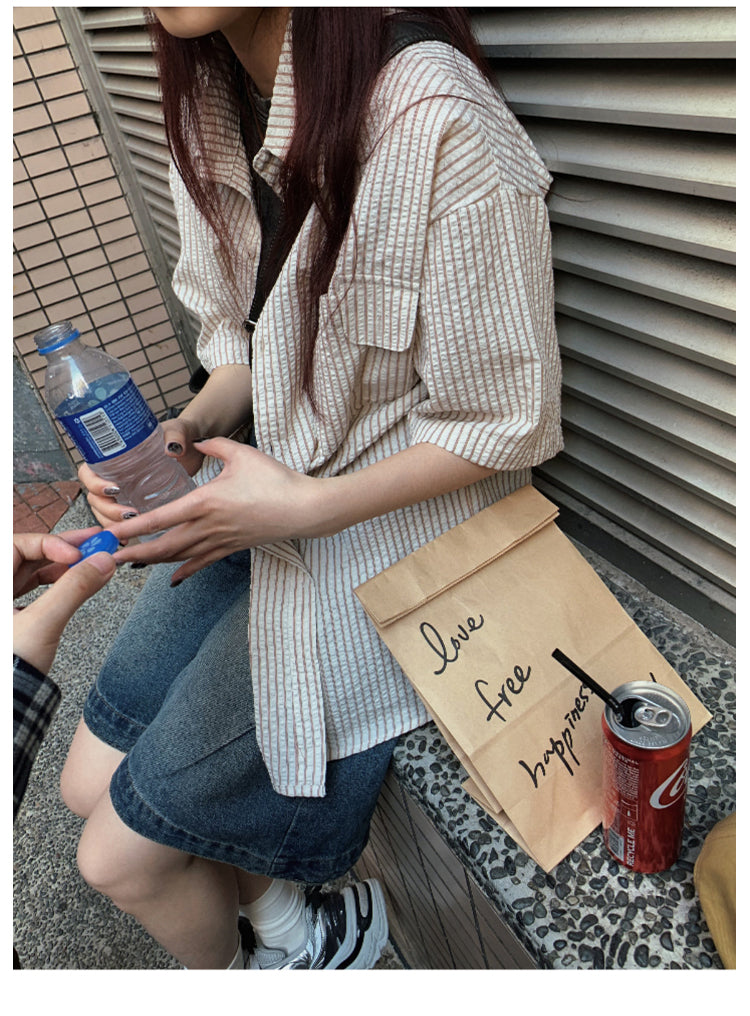 ワイドデニムショートパンツ N491