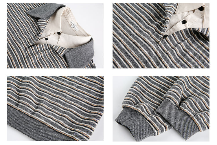 フェイクツーピーススボーダーポロシャツ N499