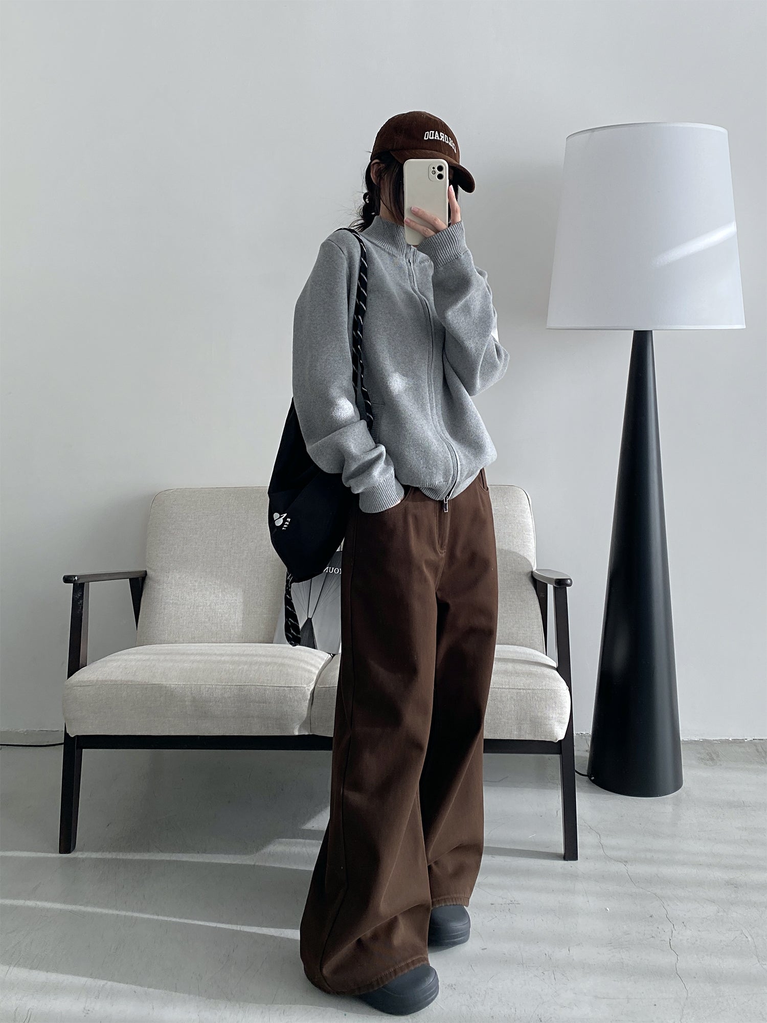 ワイドレッグモップパンツ N607