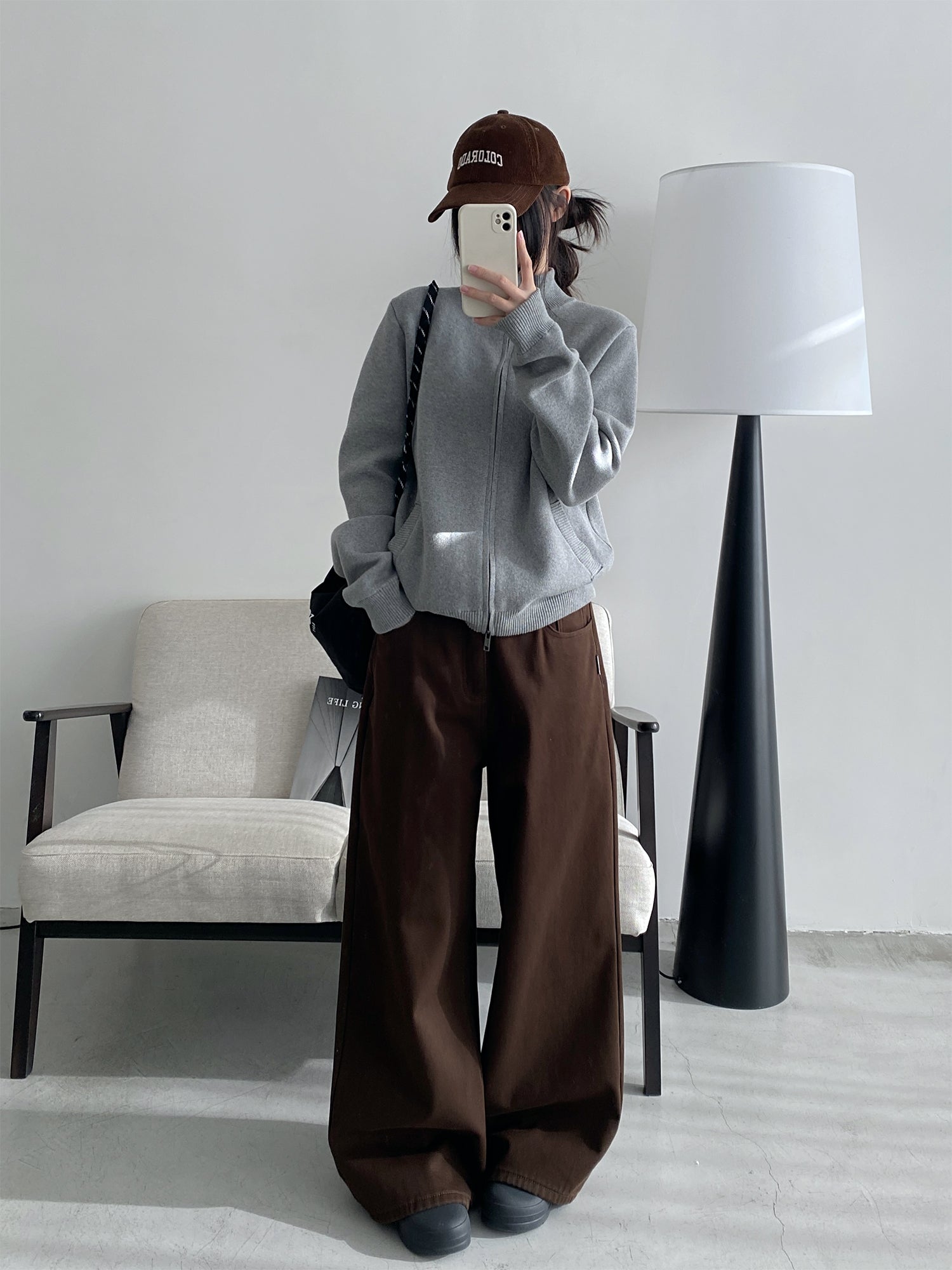 ワイドレッグモップパンツ N607