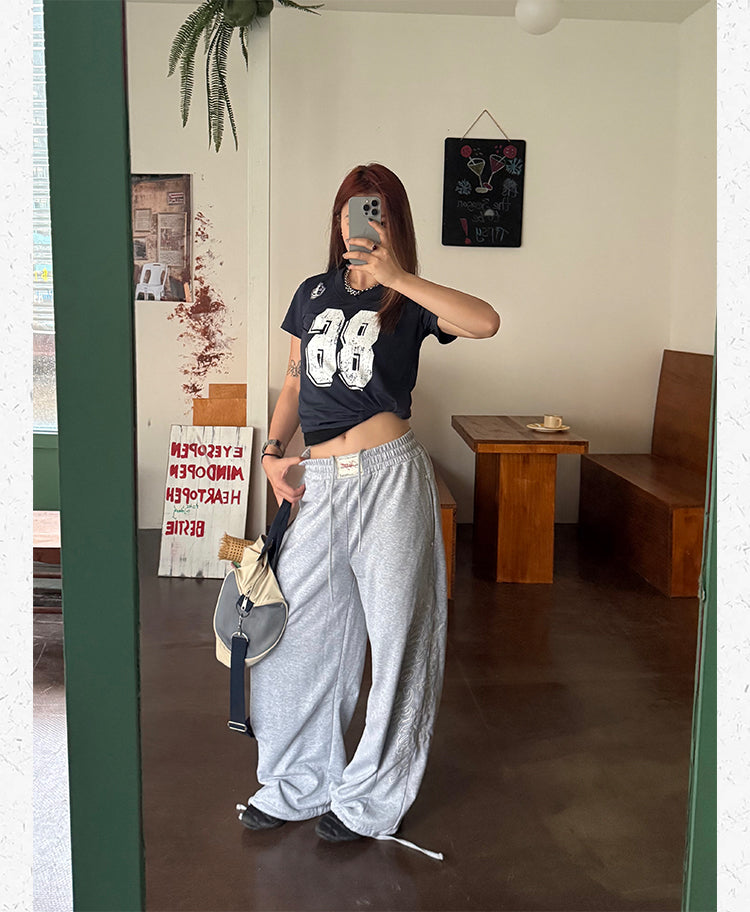 ヴィンテージ風ナンバリング フットボールTシャツ N510