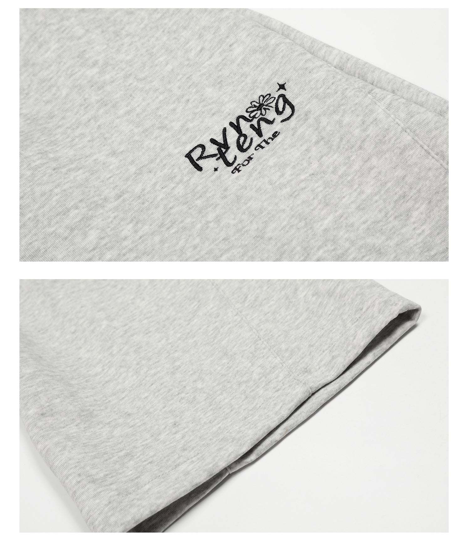 ベルトループ付き刺繍スウェットパンツ N586