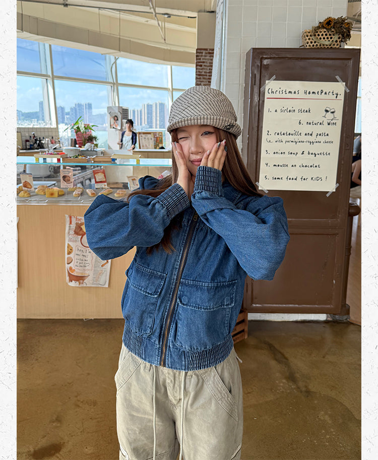 レトロジッパージャケット N636