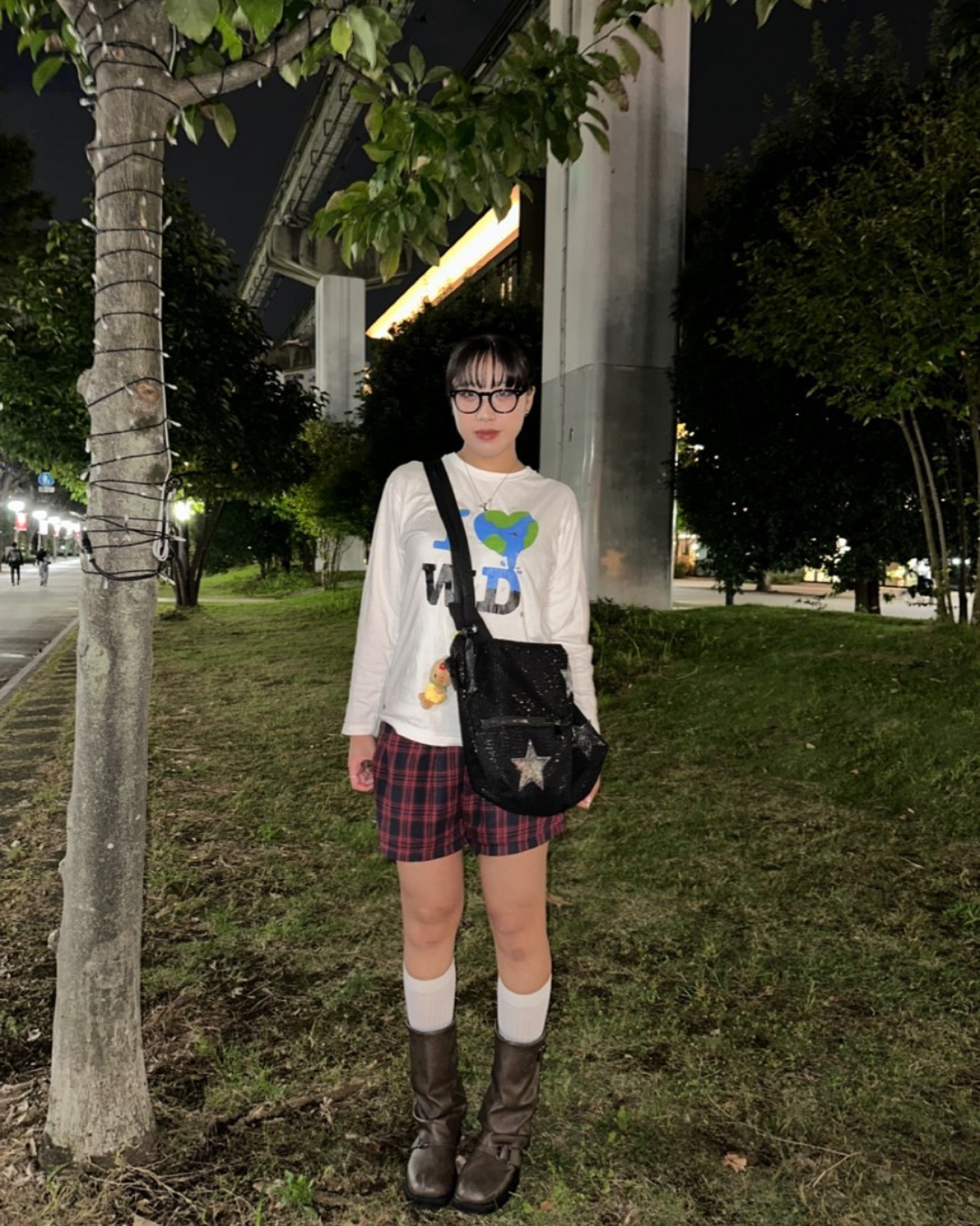 グリッタースター・マルチジップショルダーバッグ HY-002