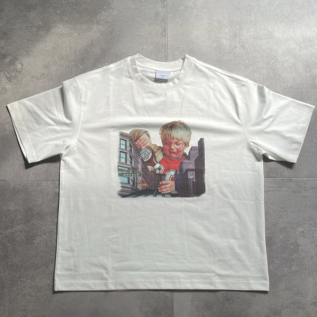 【NoKnow original】新作 アメリカンレトロ フォトプリントTシャツ