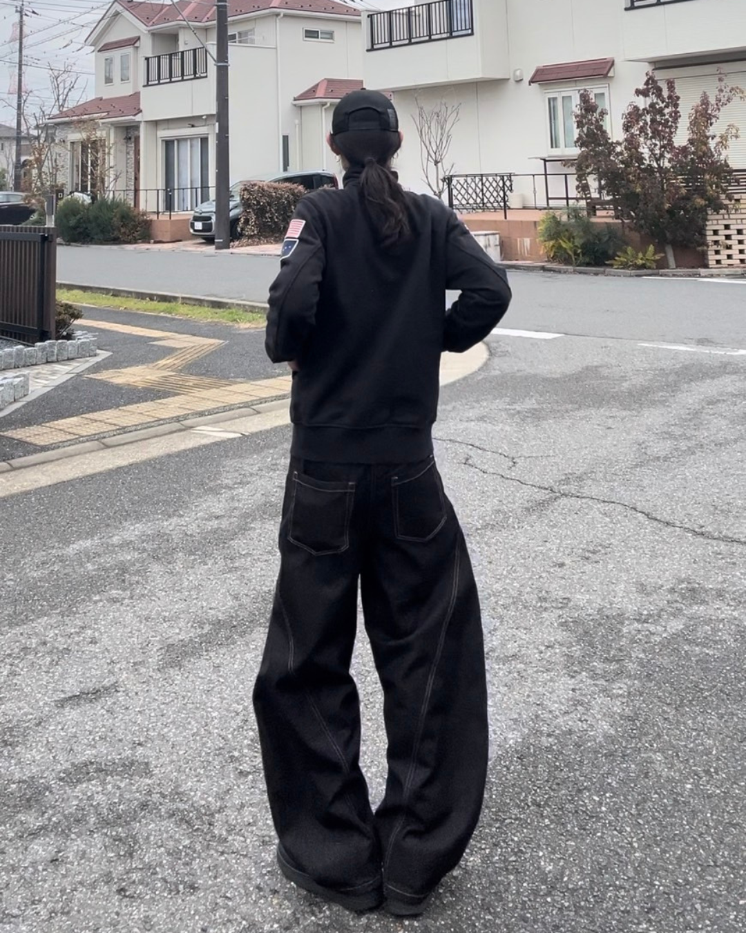 リジッドカーブブラックデニム RYU-003