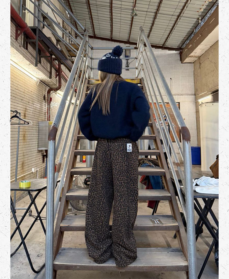 レオパードスウェットパンツ N564