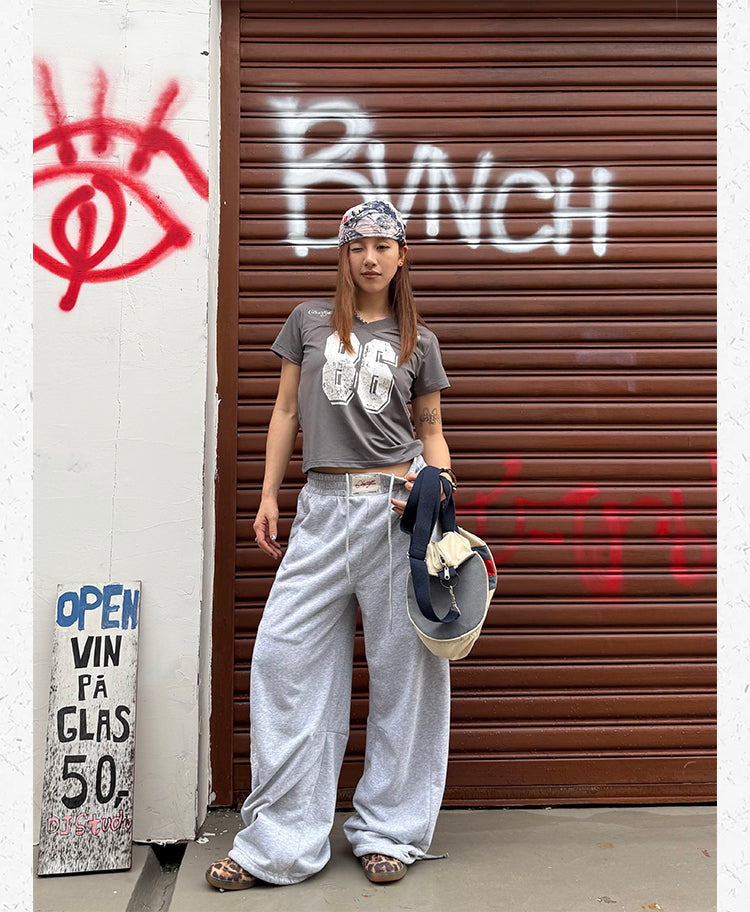 ヴィンテージ風ナンバリング フットボールTシャツ N510