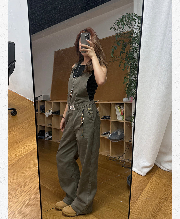 ミリタリーテイスト ワイドカーゴサロペット N500