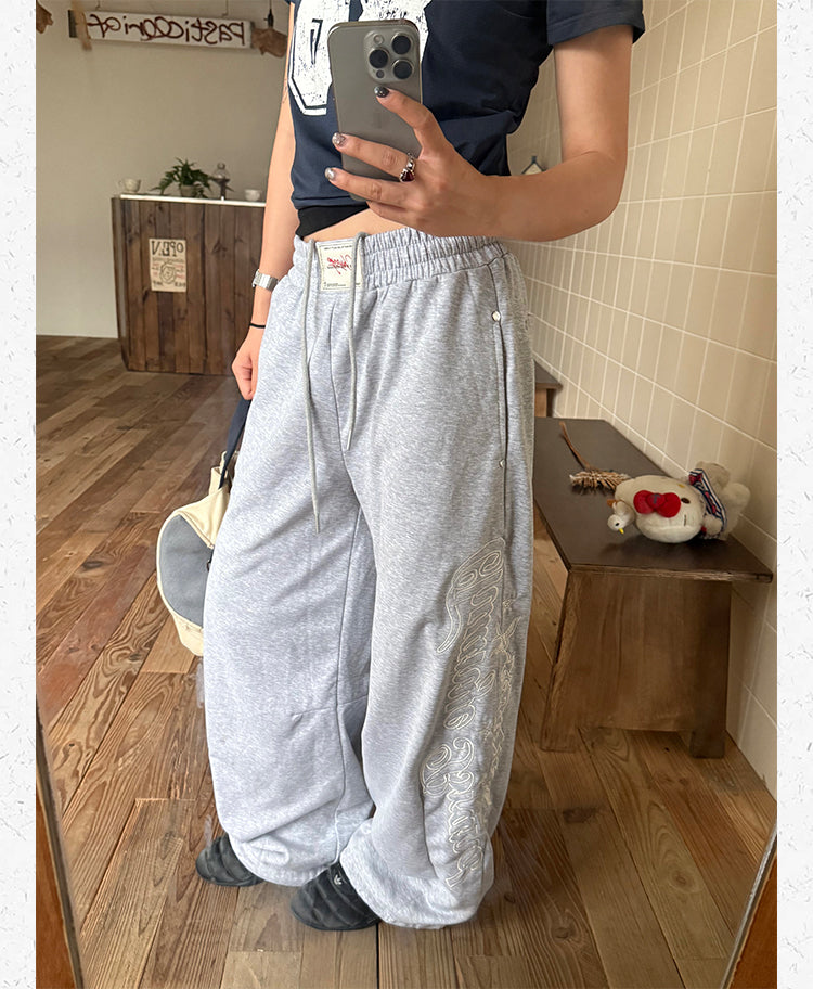 刺繍スウェットパンツ N542