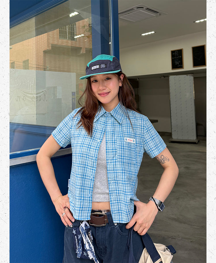 アメリカンチェック柄シャツ N472