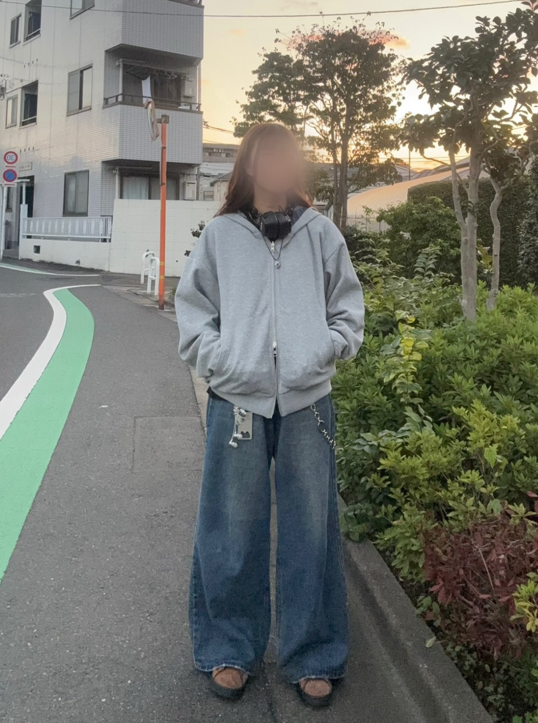 リバーシブルチェックジップパーカー EA006