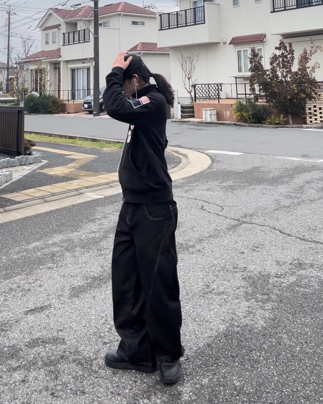 リジッドカーブブラックデニム RYU-003