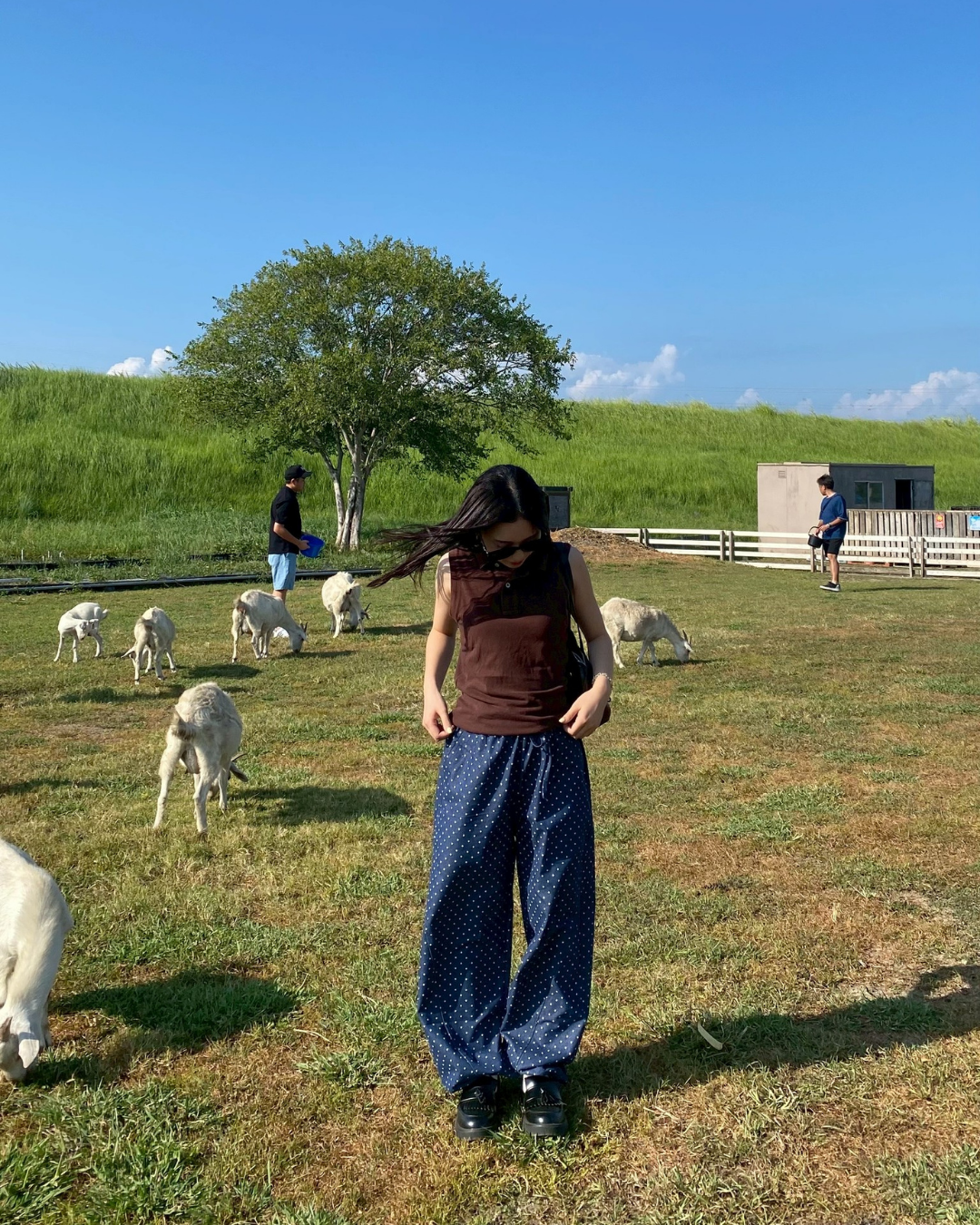 スター柄ストレートパンツ VL001