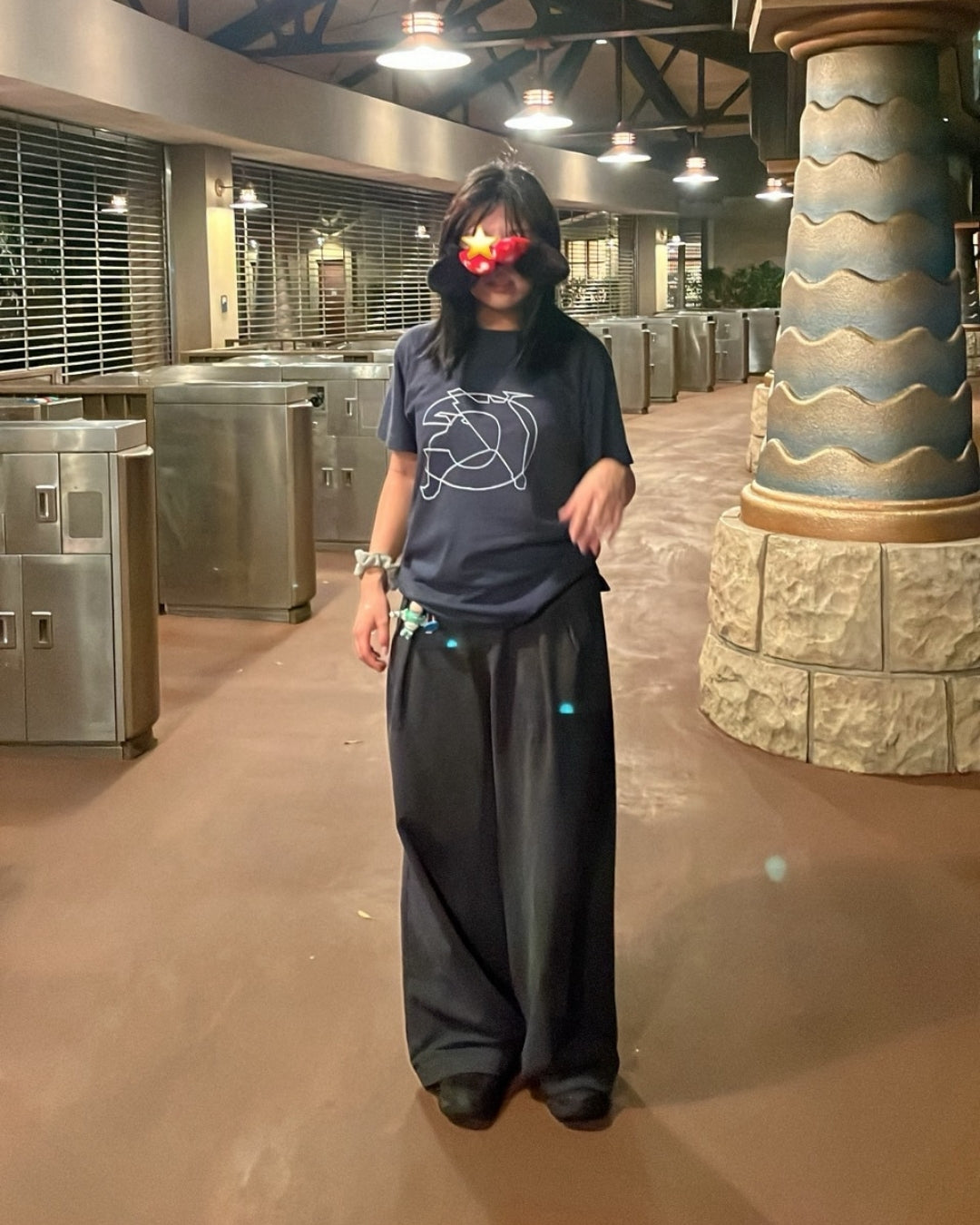 ドレープフロー・ワイドストレートスラックス WK001