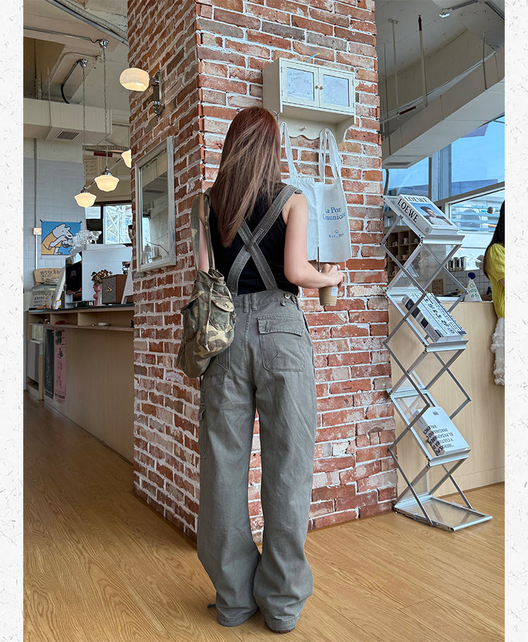 ミリタリーテイスト ワイドカーゴサロペット N500