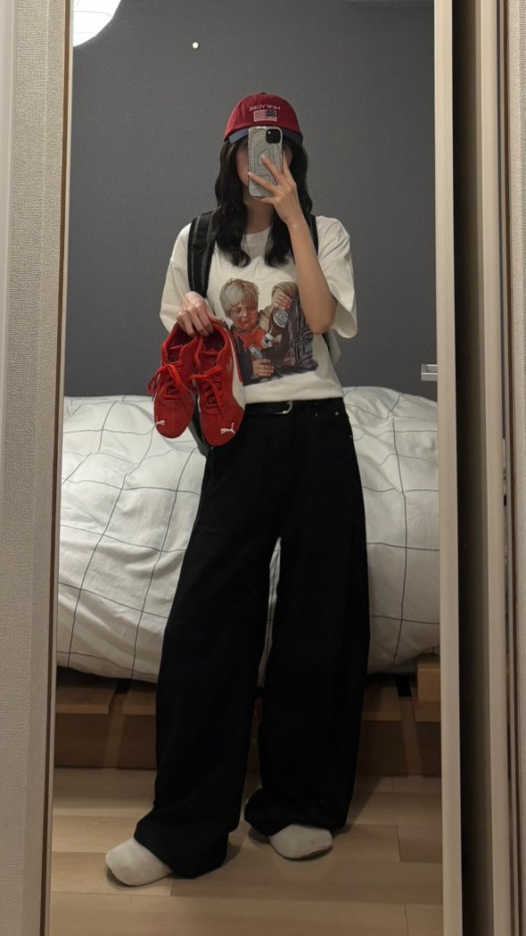 【NoKnow original】新作 アメリカンレトロ フォトプリントTシャツ