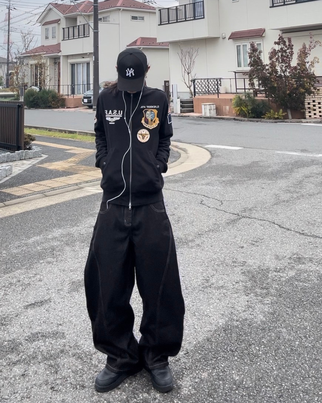 リジッドカーブブラックデニム RYU-003