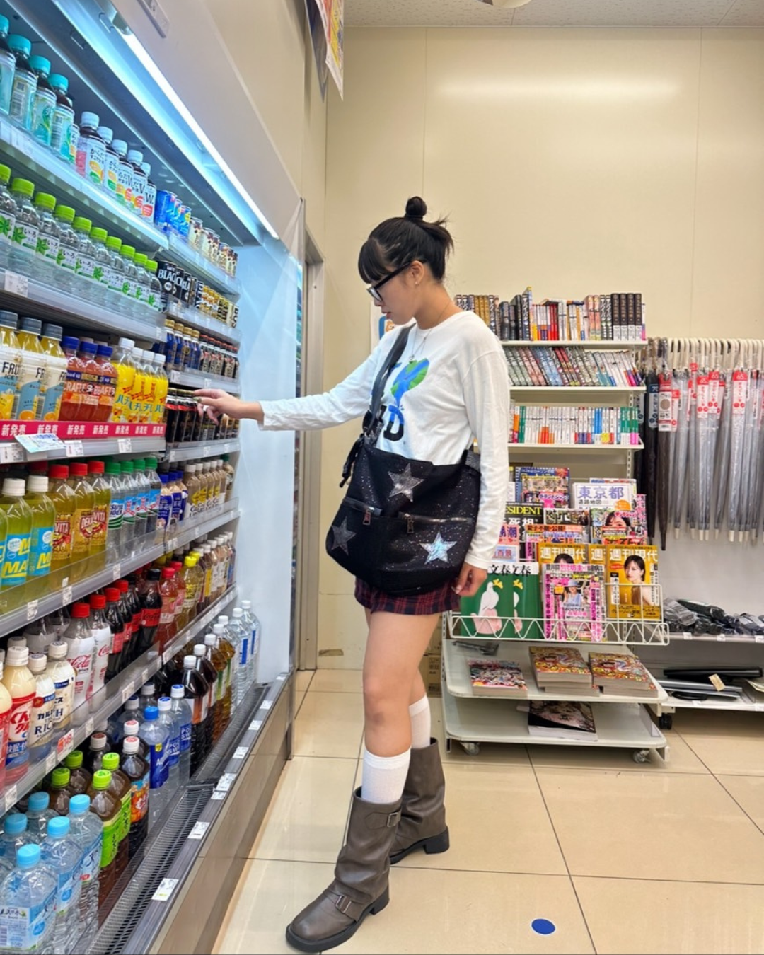 グリッタースター・マルチジップショルダーバッグ HY-002