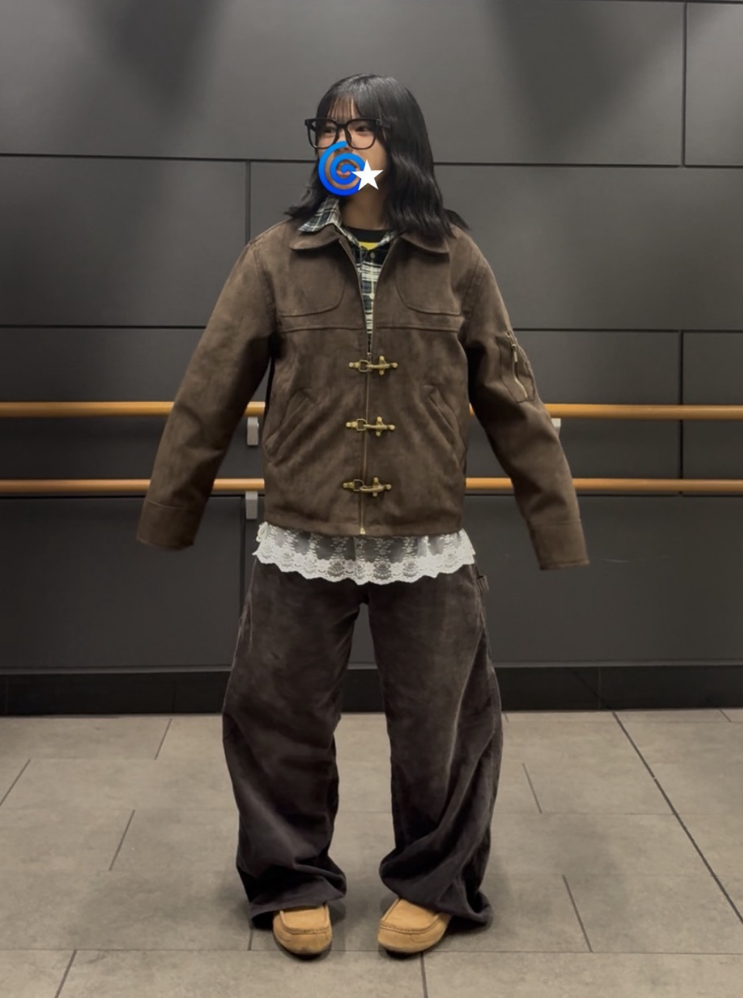 メタルトグルスエードブルゾン TR-007