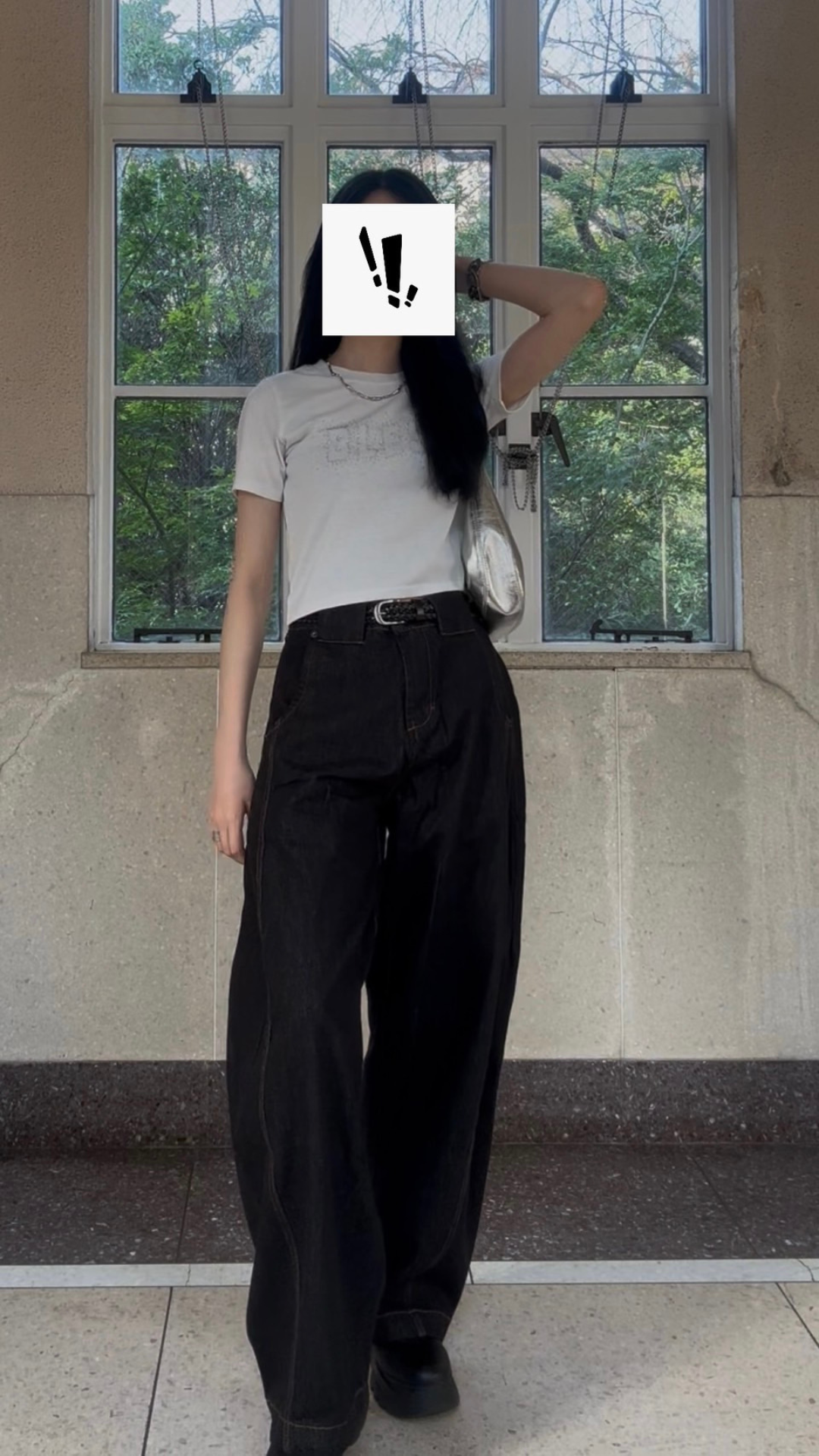 リジッドブラック・ワイドカーブデニム UI-001