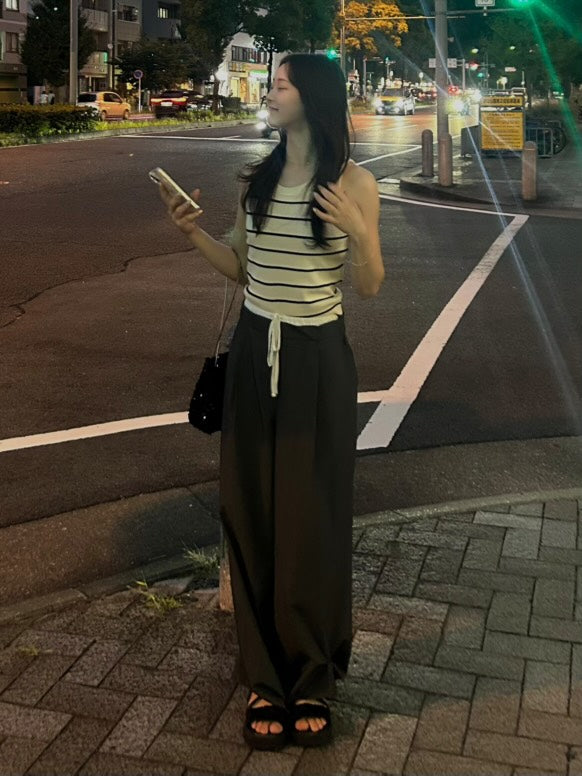 スリムフィット ボーダーサマーニット OT-003