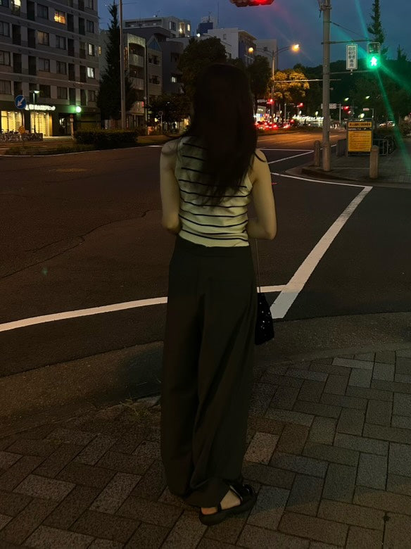 スリムフィット ボーダーサマーニット OT-003