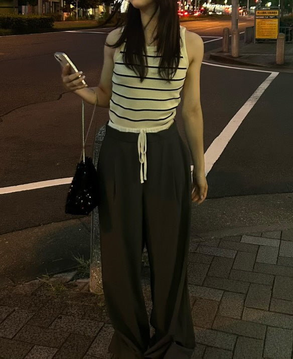 スリムフィット ボーダーサマーニット OT-003