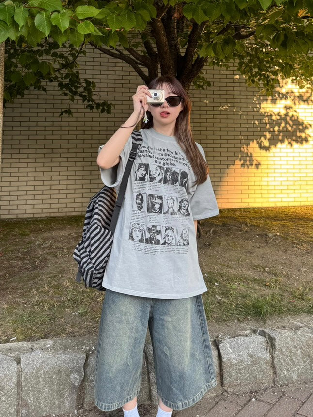 ロングハーフデニムパンツ TH002