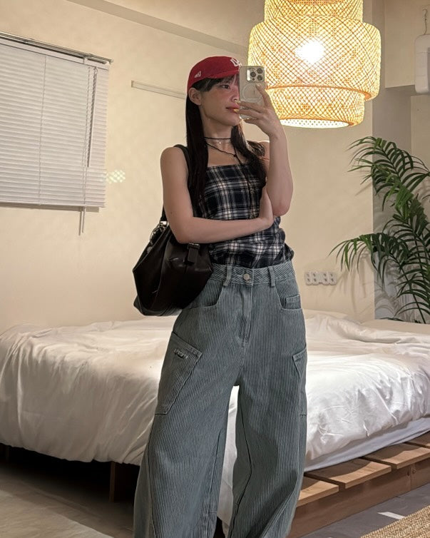 カーブシーム・バギーパンツ SH-001