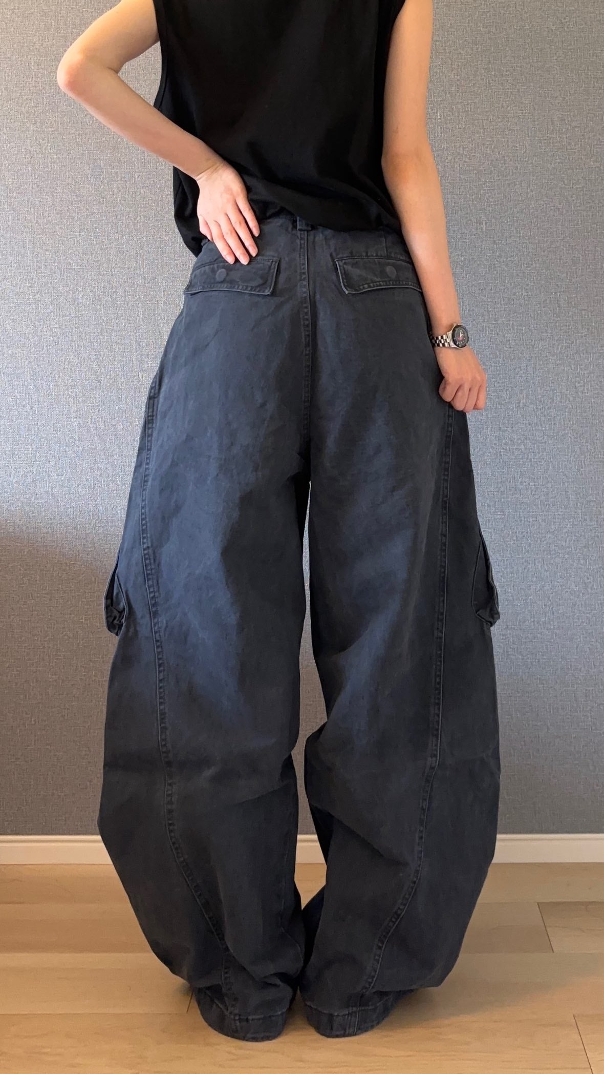 ハイウエストカーゴパンツ s0814m-8