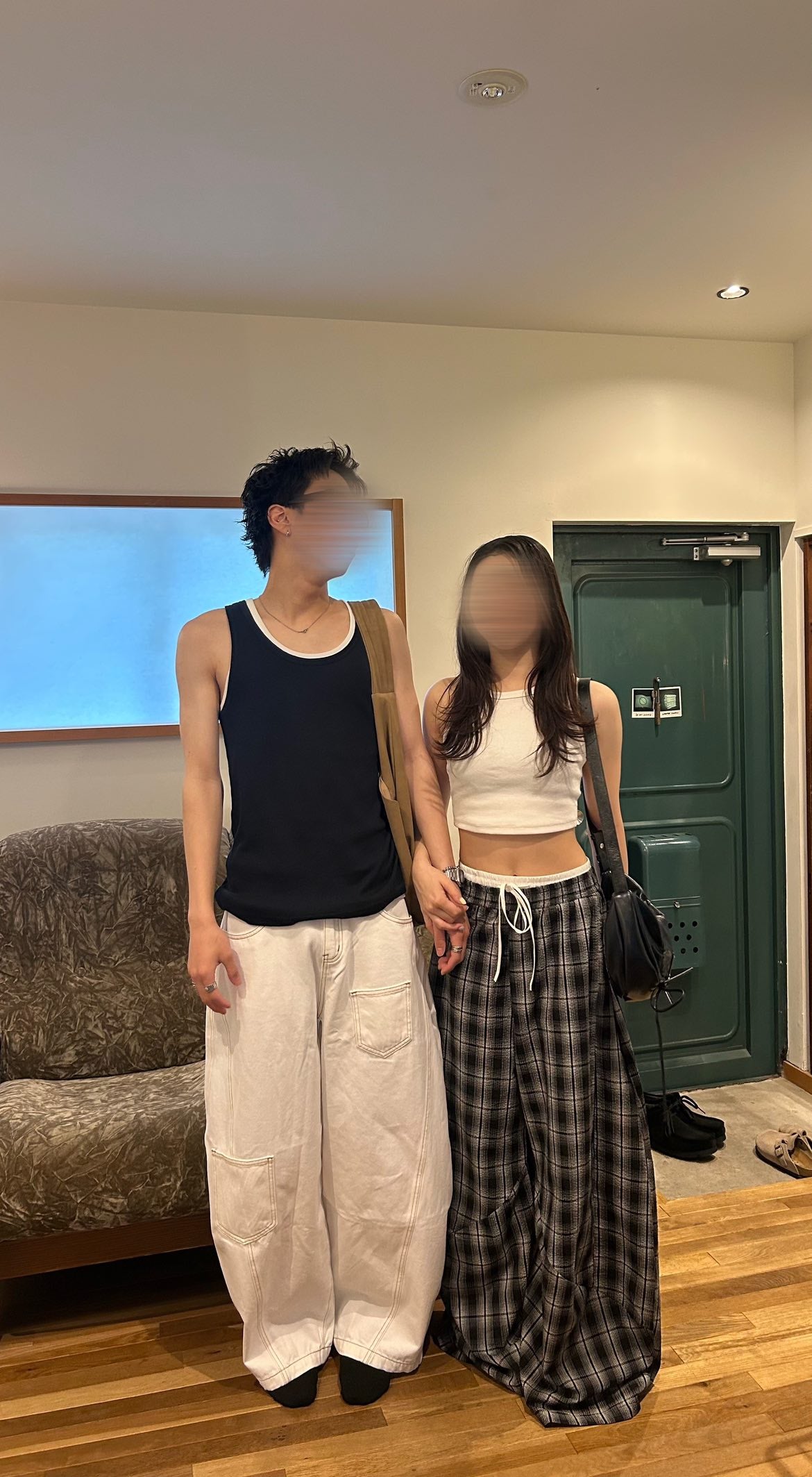 カーブシルエット・ベイカーデニムパンツ OT-005