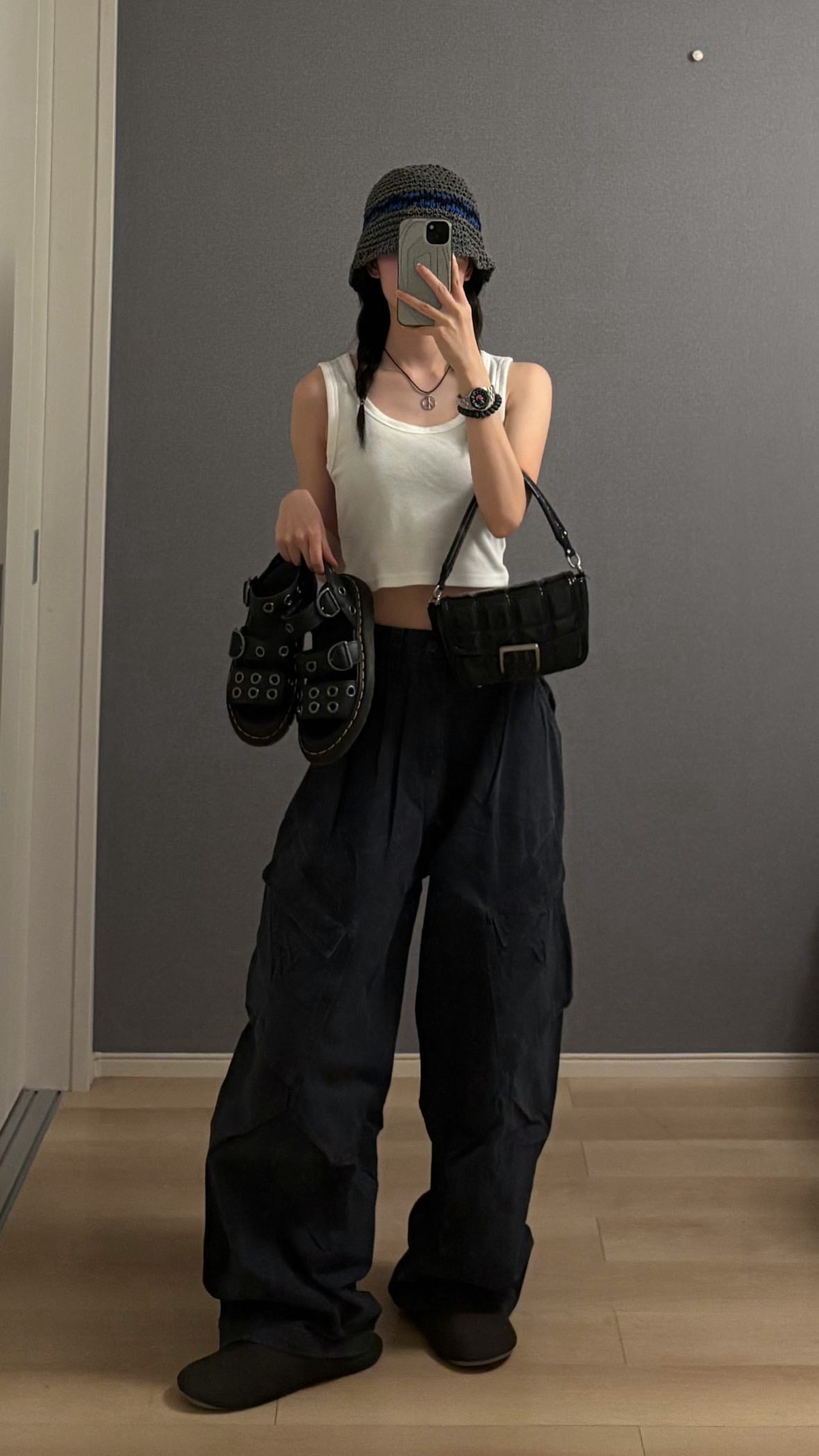 ハイウエストカーゴパンツ s0814m-8