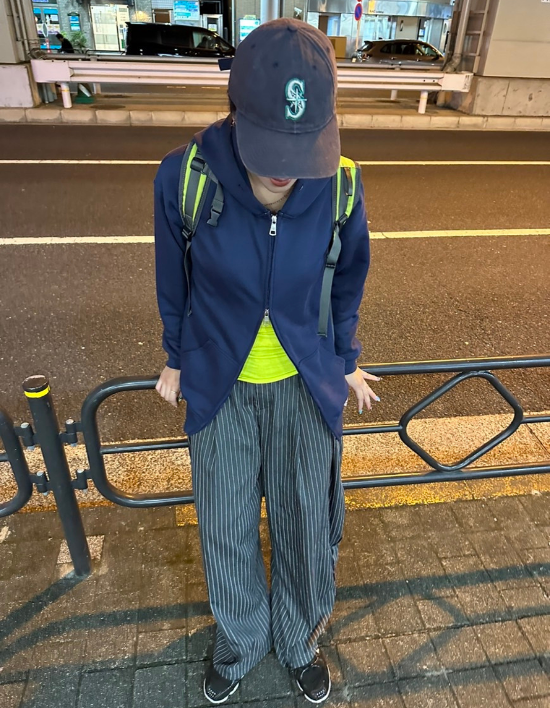 オーバーサイズダブルジップフーディ HY-001