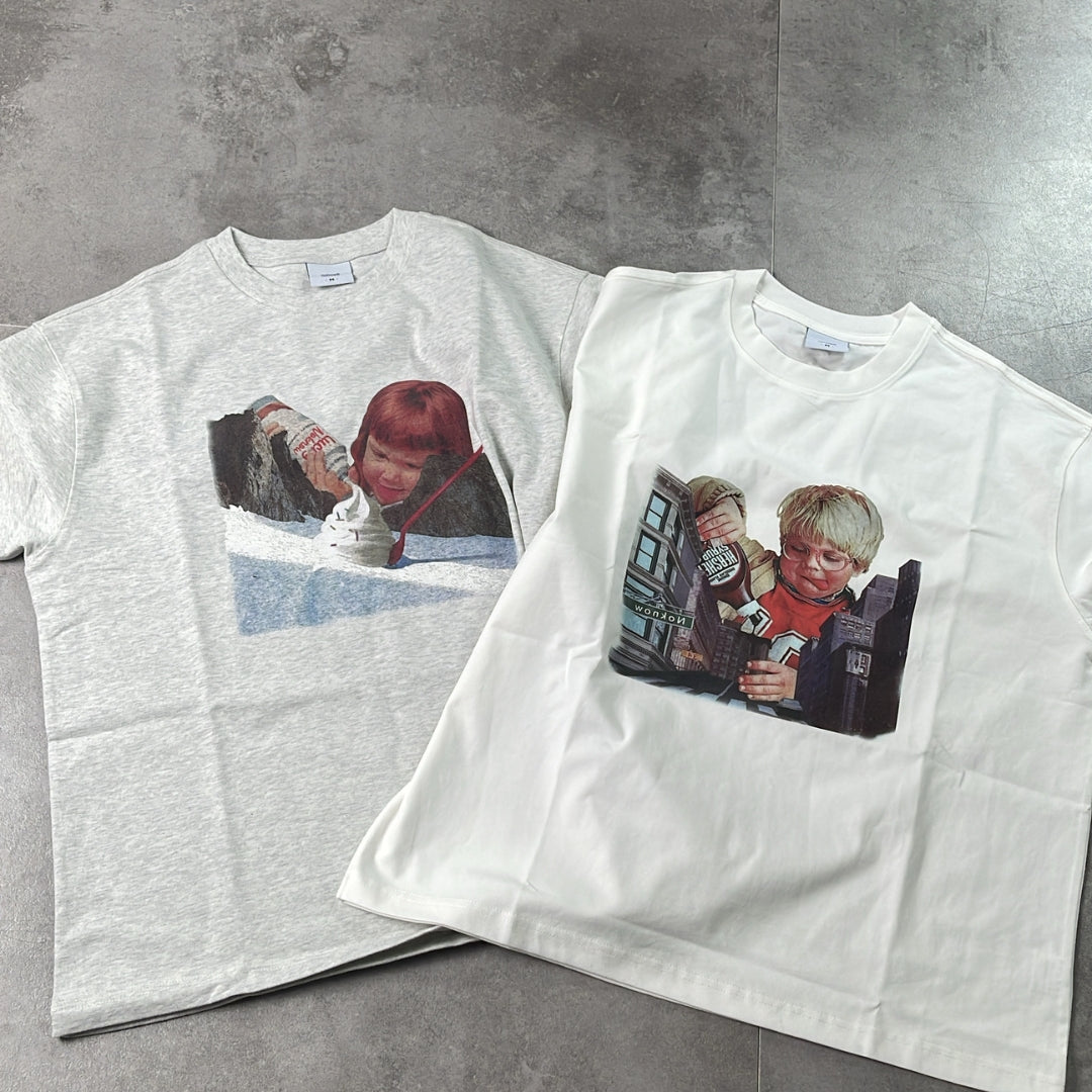 【NoKnow original】新作 アメリカンレトロ フォトプリントTシャツ