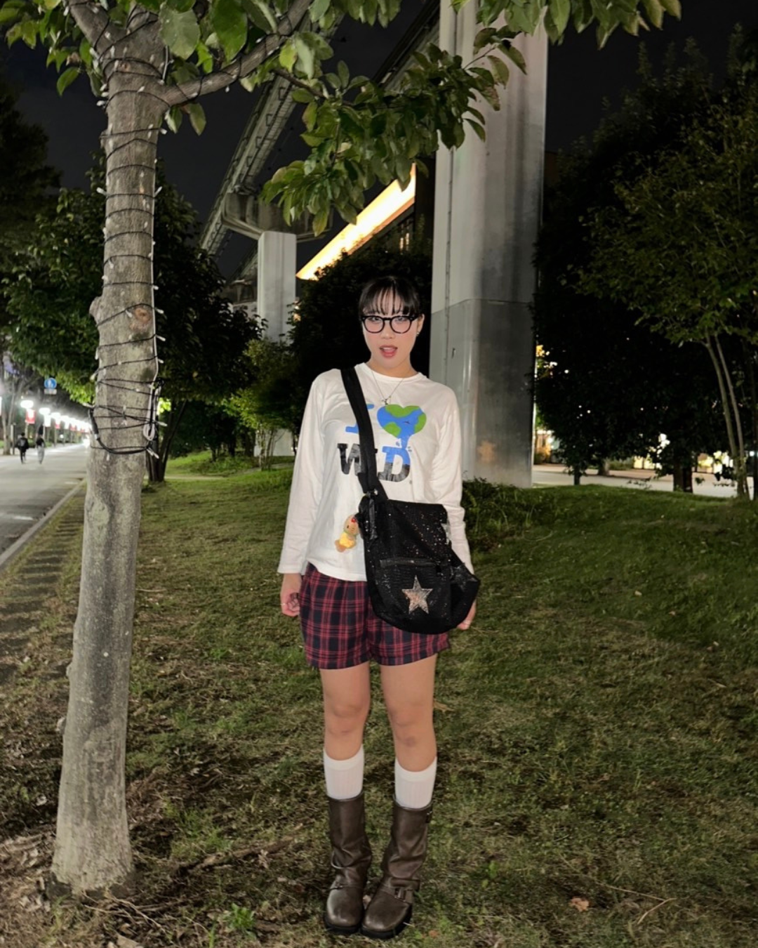 グリッタースター・マルチジップショルダーバッグ HY-002