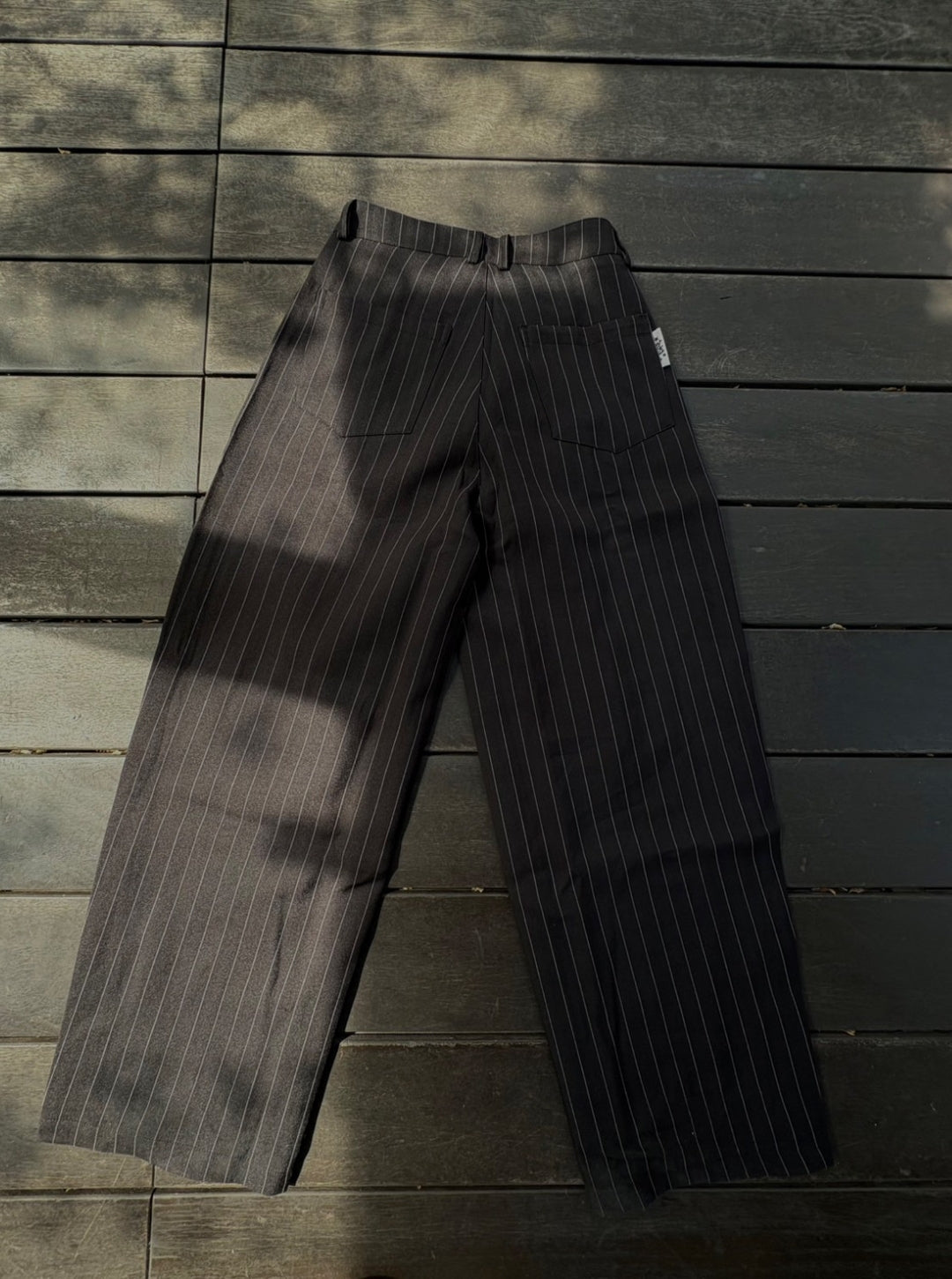 ピンストライプ・ワイドバギースラックス TR001