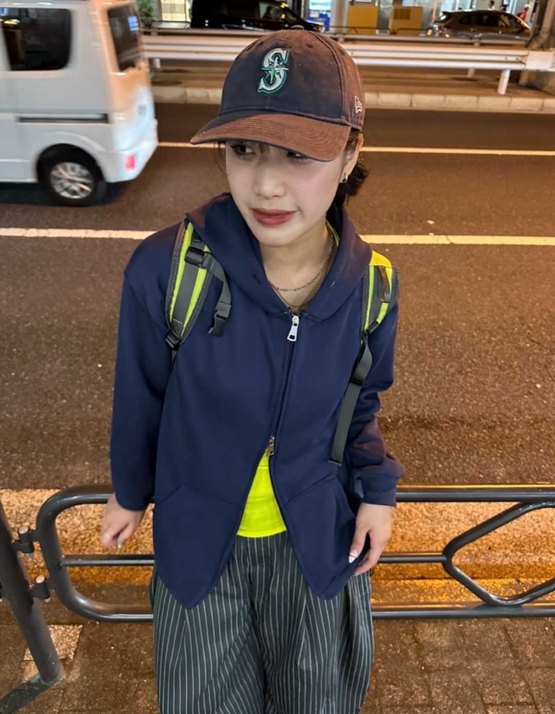 オーバーサイズダブルジップフーディ HY-001