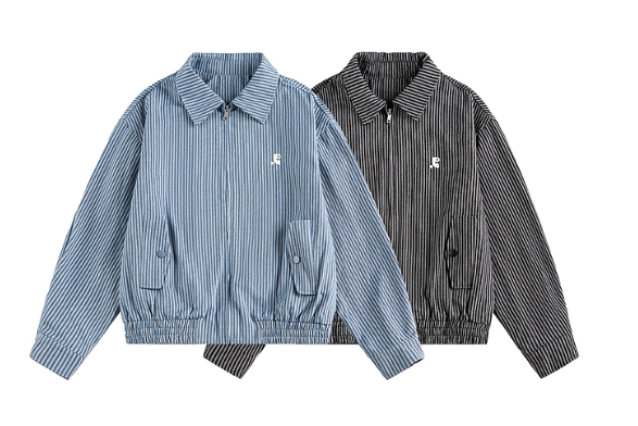 ヴィンテージストライプ ハリントンジャケット EA003