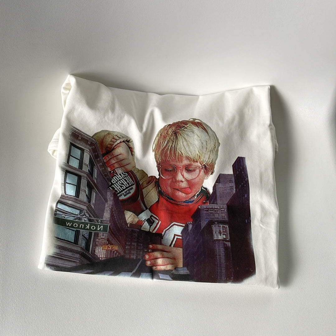 【NoKnow original】新作 アメリカンレトロ フォトプリントTシャツ