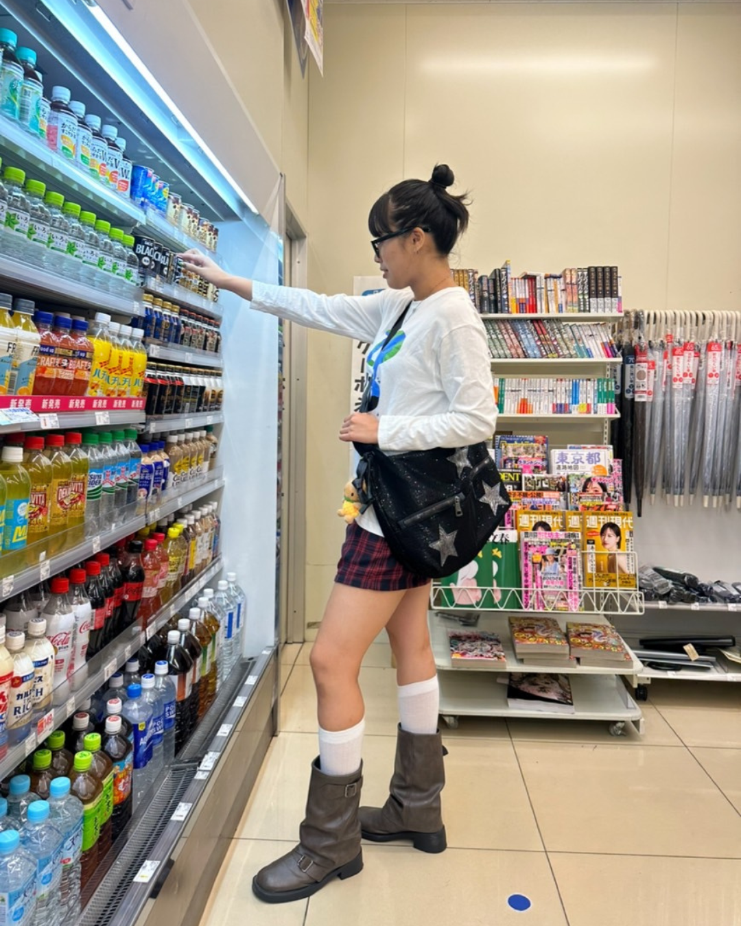 グリッタースター・マルチジップショルダーバッグ HY-002