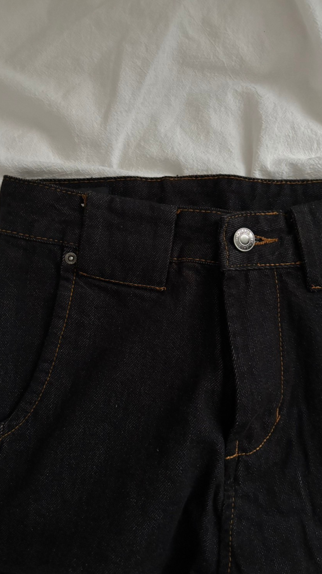 リジッドブラック・ワイドカーブデニム UI-001